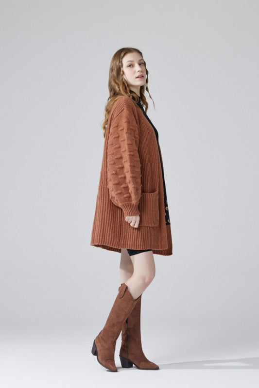 Plus Size Oversized Balloon Long Sleeve Longline Cardigan With Pockets | Trendy Cardigans Outfit Idea for Women by Ro + Ivy | Elevated Basics, Modern Comfort & Style