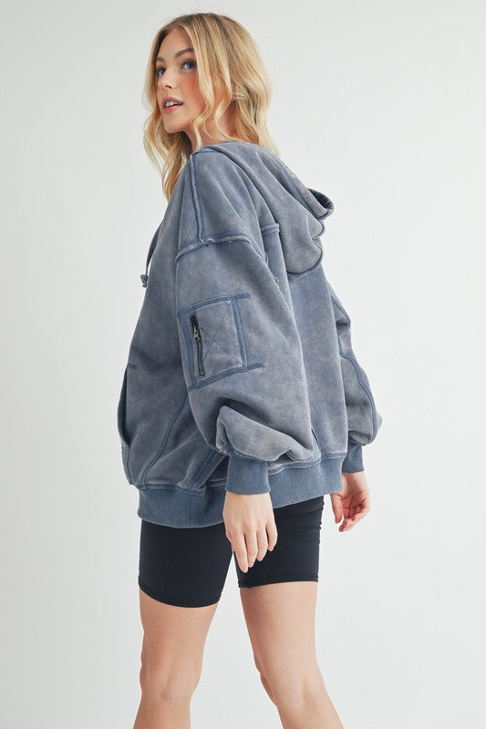 Fiori Hoodie Jacket - Ro + Ivy