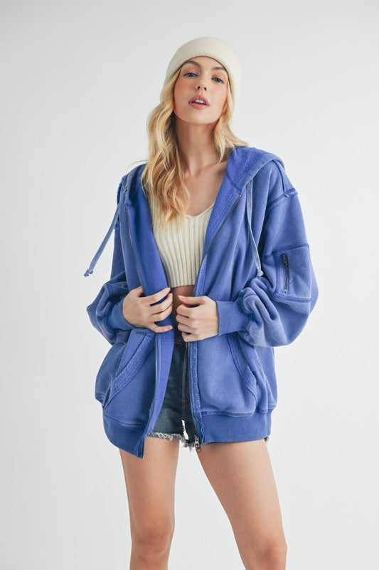 Fiori Hoodie Jacket - Ro + Ivy