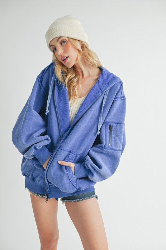 Fiori Hoodie Jacket - Ro + Ivy