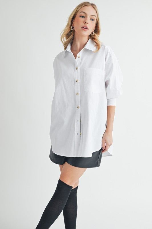 Larita Button Down Shirt - Ro + Ivy