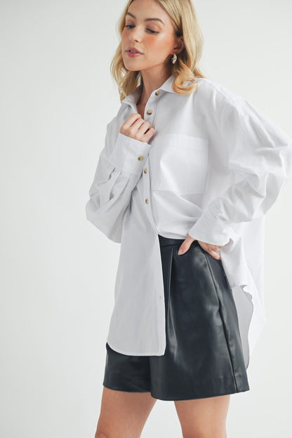 Larita Button Down Shirt - Ro + Ivy