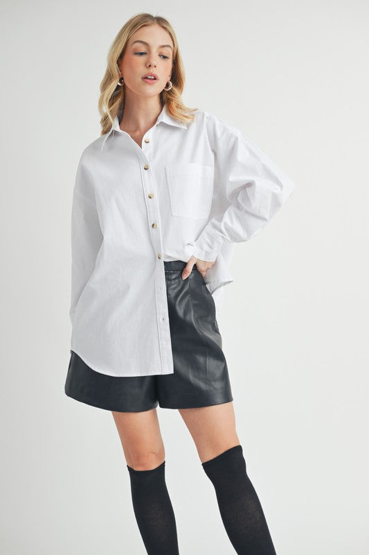 Larita Button Down Shirt - Ro + Ivy