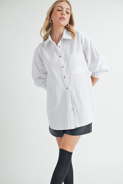 Larita Button Down Shirt - Ro + Ivy