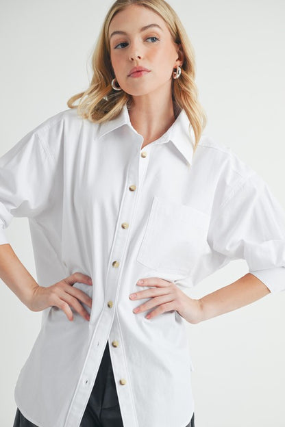 Larita Button Down Shirt - Ro + Ivy