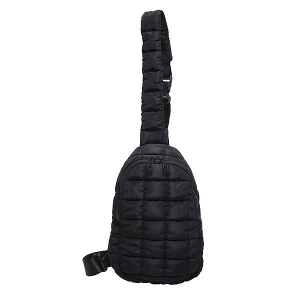 Skyler Quilted Puffer Sling | Trendy Outfit Idea for Women by Ro + Ivy | Elevated Basics, Modern Comfort & Style