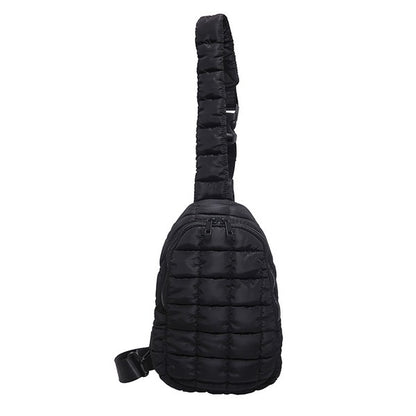Skyler Quilted Puffer Sling | Trendy Outfit Idea for Women by Ro + Ivy | Elevated Basics, Modern Comfort & Style