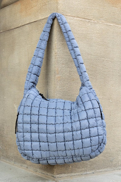 Large Quilted Puffer Tote | Trendy Tote Bags Outfit Idea for Women by Ro + Ivy | Elevated Basics, Modern Comfort & Style