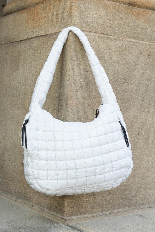 Large Quilted Puffer Tote | Trendy Tote Bags Outfit Idea for Women by Ro + Ivy | Elevated Basics, Modern Comfort & Style