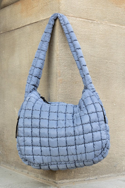 Large Quilted Puffer Tote | Trendy Tote Bags Outfit Idea for Women by Ro + Ivy | Elevated Basics, Modern Comfort & Style