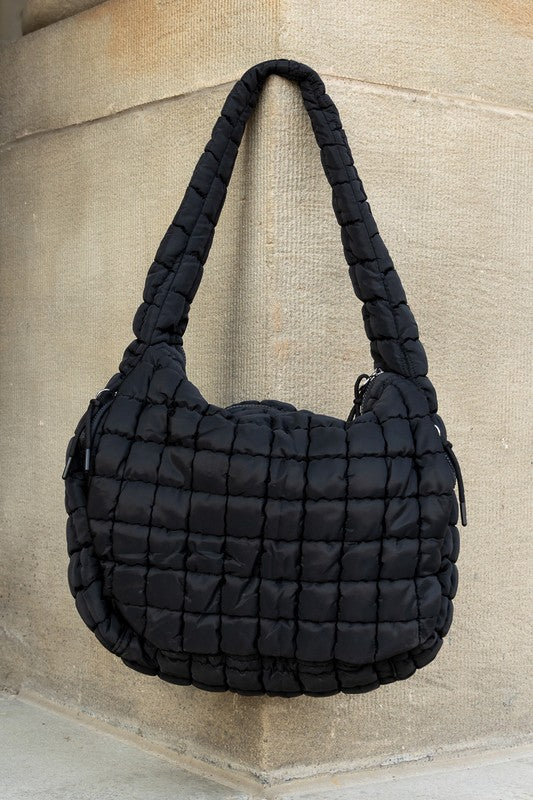 Large Quilted Puffer Tote | Trendy Tote Bags Outfit Idea for Women by Ro + Ivy | Elevated Basics, Modern Comfort & Style