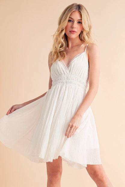 Natilee Slip Mini Dress – outfit idea for women | Ro + Ivy