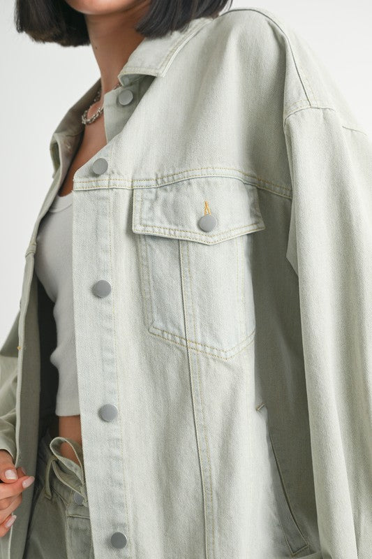 Harper Oversized Denim Jacket - Ro + Ivy