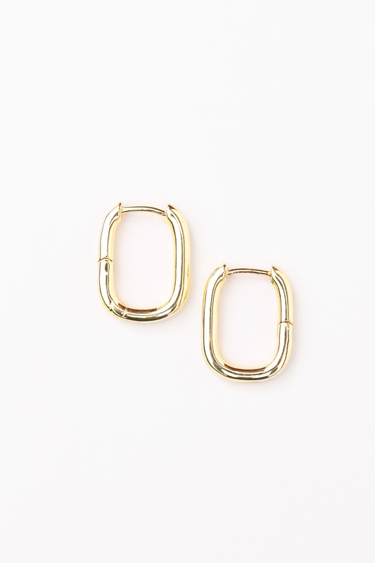 Every day 14K Gold Plated Stainless Steel Huggie Earrings - Ro + Ivy