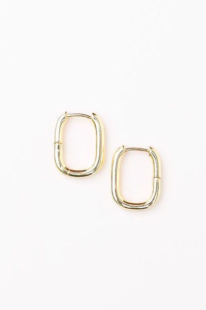 Every day 14K Gold Plated Stainless Steel Huggie Earrings - Ro + Ivy