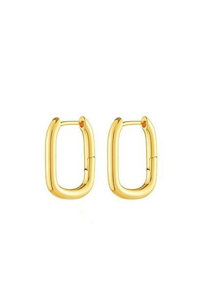 Every day 14K Gold Plated Stainless Steel Huggie Earrings - Ro + Ivy