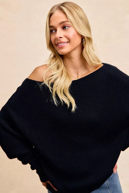 Waffle Knit Off Shoulder Top | Trendy Tops Outfit Idea for Women by Ro + Ivy | Elevated Basics, Modern Comfort & Style