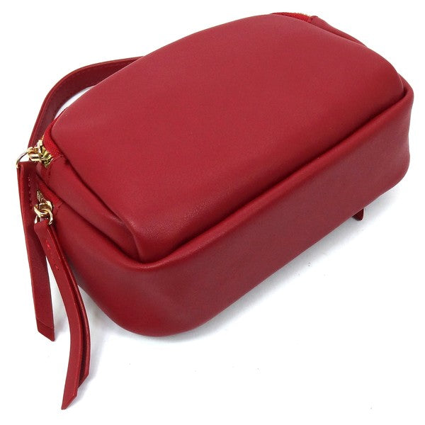 Faux Vegan Leather Top Handle Crossbody Bag | Trendy Crossbody Bags Outfit Idea for Women by Ro + Ivy | Elevated Basics, Modern Comfort & Style