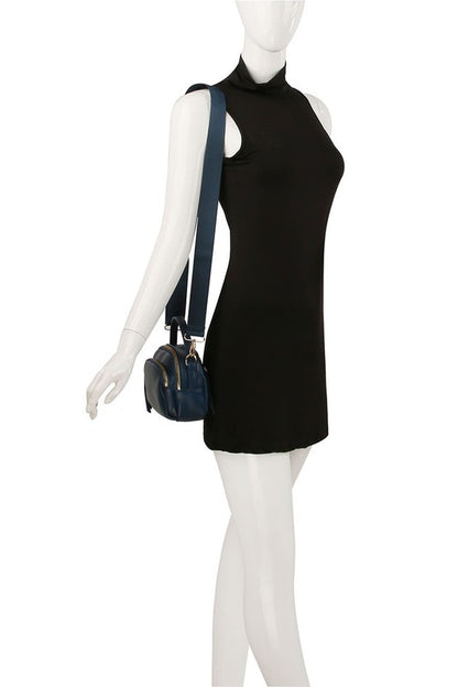 Faux Vegan Leather Top Handle Crossbody Bag | Trendy Crossbody Bags Outfit Idea for Women by Ro + Ivy | Elevated Basics, Modern Comfort & Style