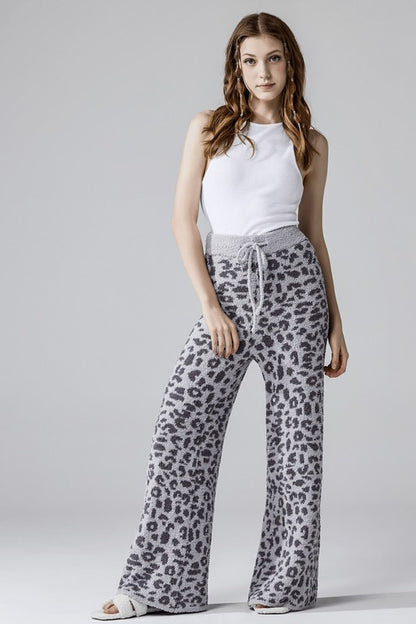 Plus Size Soft Cozy Leopard Fuzzy Loungewear Pants | Trendy Loungewear Pants Outfit Idea for Women by Ro + Ivy | Elevated Basics, Modern Comfort & Style