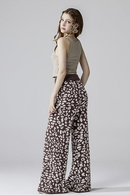 Soft Cozy Leopard Fuzzy Loungewear Pants | Trendy Loungewear Pants Outfit Idea for Women by Ro + Ivy | Elevated Basics, Modern Comfort & Style