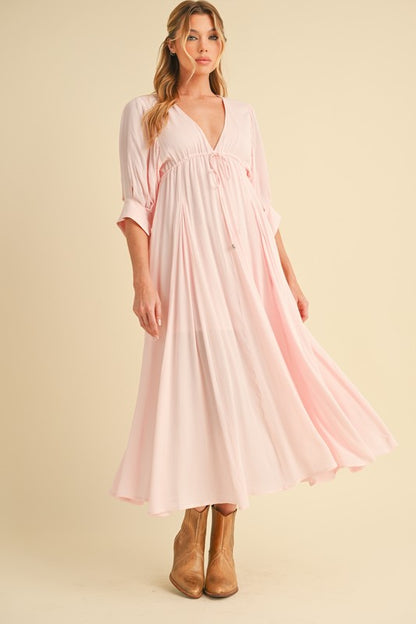 Geela Maxi Dress – PINK FIZZ S outfit idea for women | Ro + Ivy