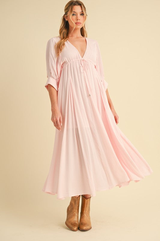 Geela Maxi Dress – PINK FIZZ S outfit idea for women | Ro + Ivy
