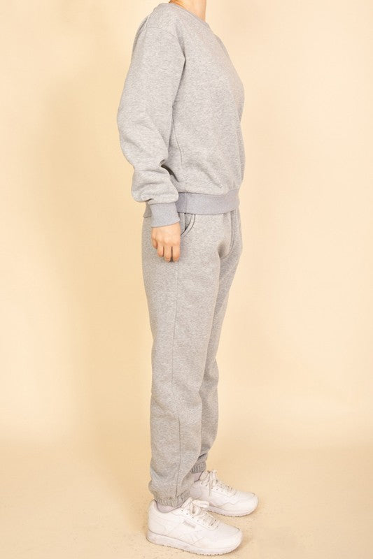 Classic Poly Fleece Crewneck Pullover Sweatshirt - Ro + Ivy