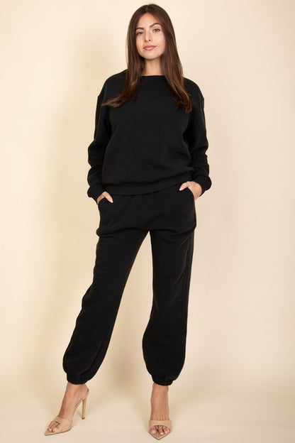 Side Pocket Drawstring Waist Sweatpants - Ro + Ivy