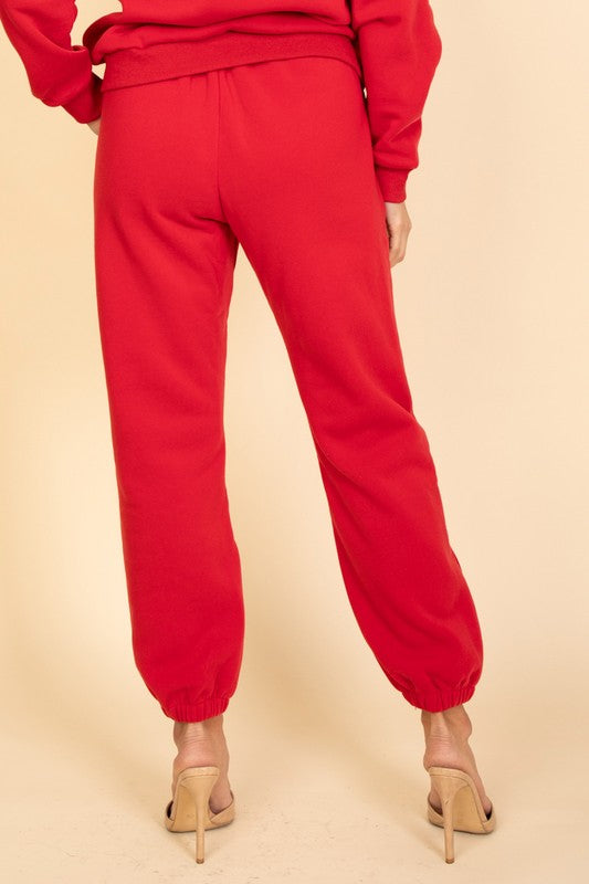 Side Pocket Drawstring Waist Sweatpants - Ro + Ivy