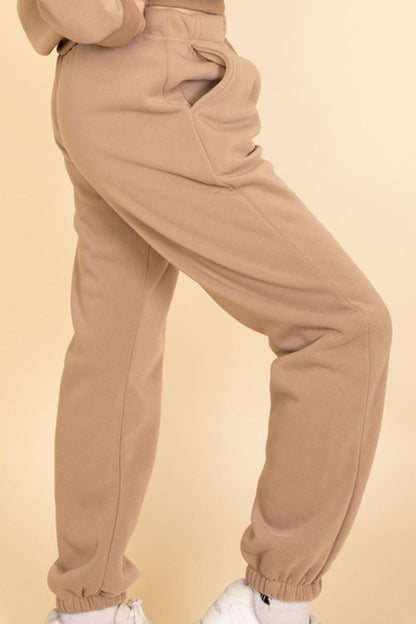 Side Pocket Drawstring Waist Sweatpants - Ro + Ivy