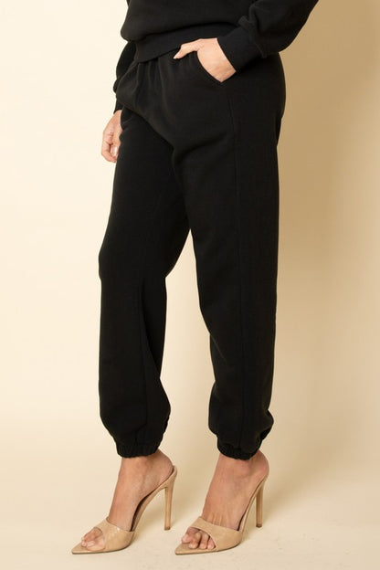 Side Pocket Drawstring Waist Sweatpants - Ro + Ivy