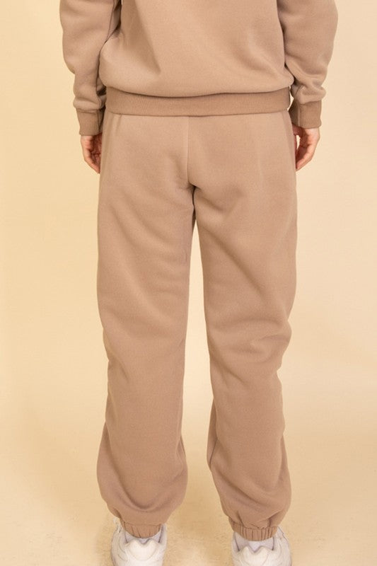 Side Pocket Drawstring Waist Sweatpants - Ro + Ivy