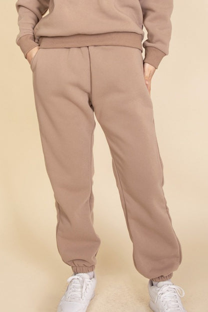 Side Pocket Drawstring Waist Sweatpants - Ro + Ivy