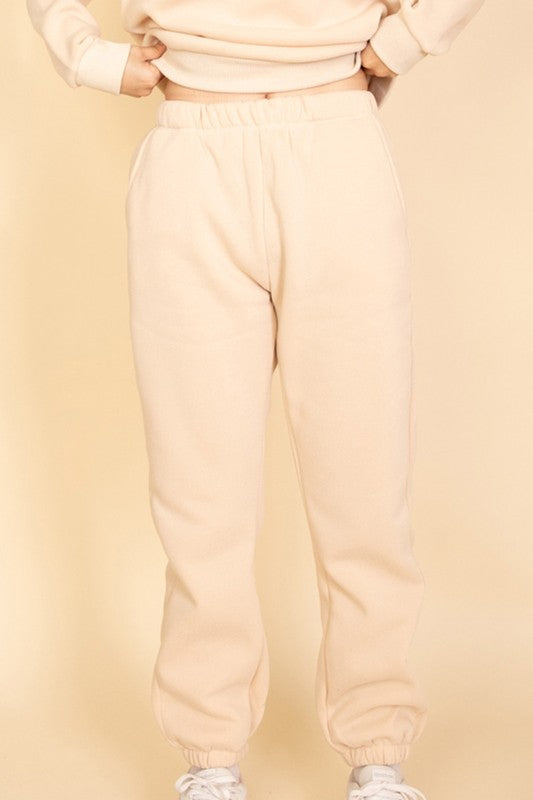 Side Pocket Drawstring Waist Sweatpants - Ro + Ivy