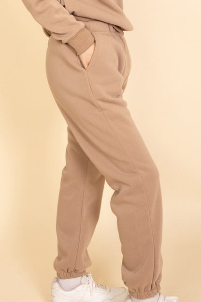 Side Pocket Drawstring Waist Sweatpants - Ro + Ivy