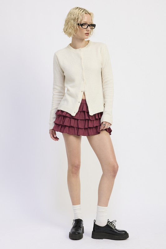 Classic Fitted Button Up Cardigan | Trendy Cardigans Outfit Idea for Women by Ro + Ivy | Elevated Basics, Modern Comfort & Style