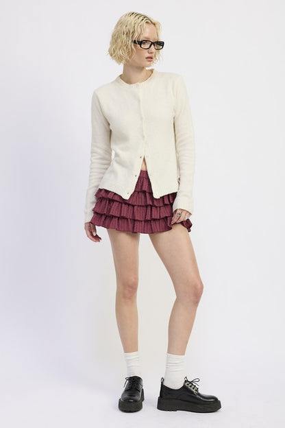 Classic Fitted Button Up Cardigan | Trendy Cardigans Outfit Idea for Women by Ro + Ivy | Elevated Basics, Modern Comfort & Style