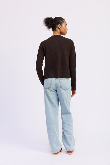 Classic Fitted Button Up Cardigan | Trendy Cardigans Outfit Idea for Women by Ro + Ivy | Elevated Basics, Modern Comfort & Style