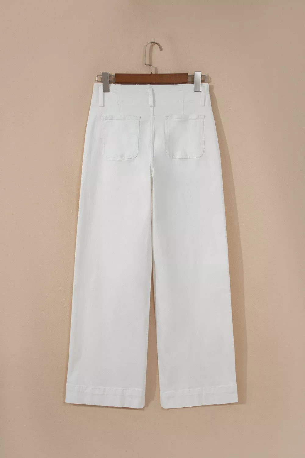 Women's 2 Button High Waist Wide Leg Jeans - Jeans