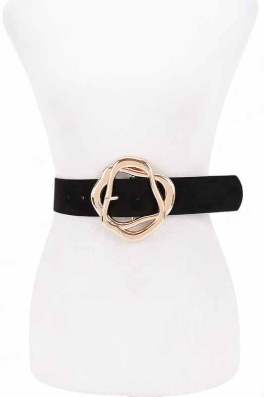 PU Twist Iconic Buckle Belt - Belts