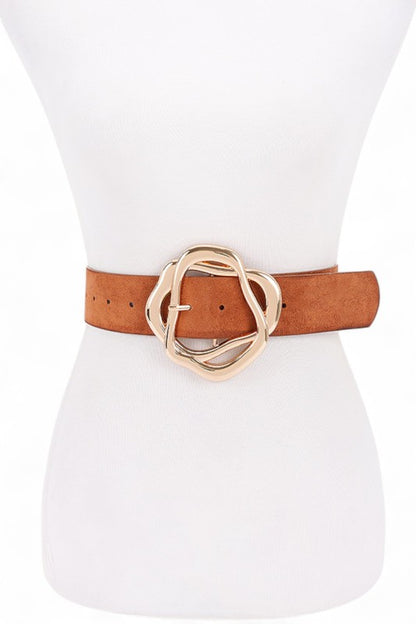 PU Twist Iconic Buckle Belt - Belts