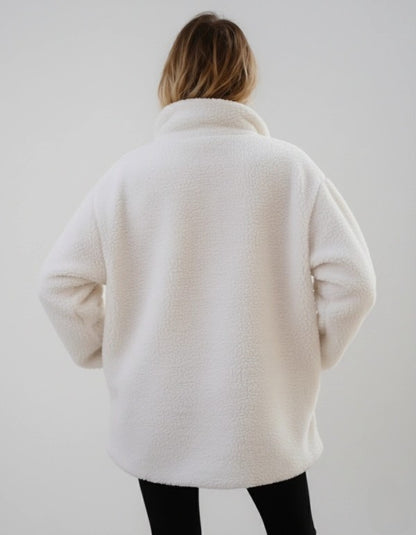 Faux Fur Zip Up Jacket With Pockets | Trendy Jackets Outfit Idea for Women by Ro + Ivy | Elevated Basics, Modern Comfort & Style