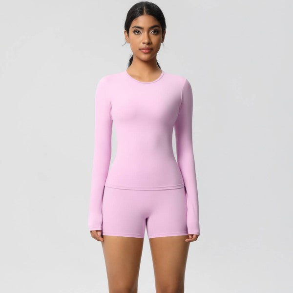 Light Pink Well-in Vogue FlexContour 2-Piece Training Set | Trendy Outfit Idea for Women by Ro + Ivy | Elevated Basics, Modern Comfort & Style