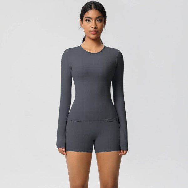 Dark Gray Well-in Vogue FlexContour 2-Piece Training Set | Trendy Outfit Idea for Women by Ro + Ivy | Elevated Basics, Modern Comfort & Style