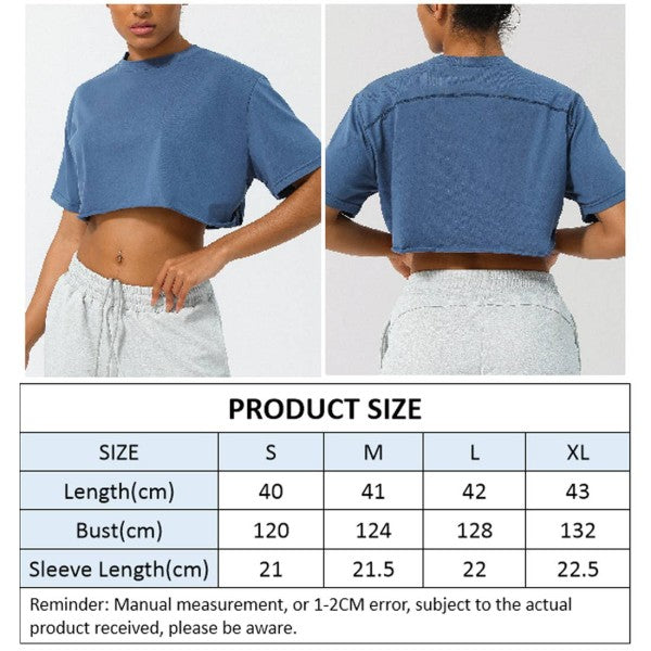 Women’s Loose Sport Cropped T-Shirt | Trendy Active Tops Outfit Idea for Women by Ro + Ivy | Elevated Basics, Modern Comfort & Style