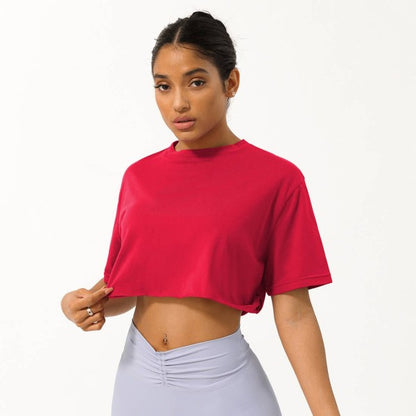 Women’s Loose Sport Cropped T-Shirt | Trendy Active Tops Outfit Idea for Women by Ro + Ivy | Elevated Basics, Modern Comfort & Style