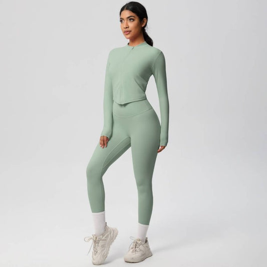 Well-in Vogue Velocity Zip Jacket Set | Trendy Outfit Idea for Women by Ro + Ivy | Elevated Basics, Modern Comfort & Style