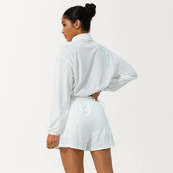 Well-in Vogue Momentum Half-Zip Shorts Set | Trendy Outfit Idea for Women by Ro + Ivy | Elevated Basics, Modern Comfort & Style