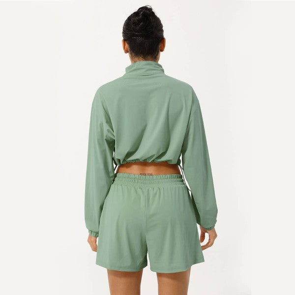 Well-in Vogue Momentum Half-Zip Shorts Set | Trendy Outfit Idea for Women by Ro + Ivy | Elevated Basics, Modern Comfort & Style